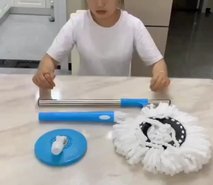 360 Rotating Microfiber Head Spin Floor Mop Housekeeping Kitchen Home Wood Floor Cleaning Tools