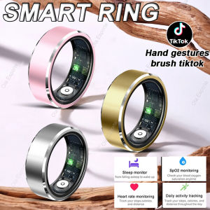 Smart Ring Gesture Control Function 10ATM Waterproof Heart Rate Blood Pressure Oxygen Sleep Monitoring Sports Fitness Smart Ring