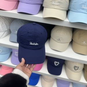 Quick Dry Breathable Baseball Cap Womens Style Summer Drawstring Letter Embroidery Sunshade Hat UV Protection Duckbill Cap