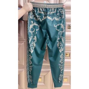 Summer Thin Ice Silk Quick Dry Sports Cuffed Casual Pants Mens Trendy Versatile Slim Fit Harem Pants Breathable Polyester Fiber