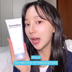 Torriden DIVE IN Low Molecular Hyaluronic Acid Cleansing Foam Hydrating Gentle Facial Foam Cleanser Deep Cleanse Skin Maintain Moisture Non-tight After Washing 150ml