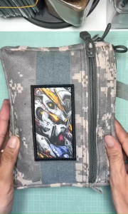 Patch_Velcro dán in hình Gundam RoBotviền thêu tinh xảocó mặt gai dán lên quần áo