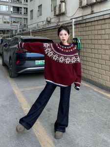 Retro Blue Low Waist Jeans Womens Early Spring 2025 New High Waist Draping Straight Leg Slimming Floor-Length Wide Leg Pants