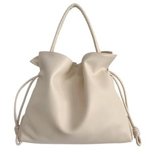 jpj | JPJClassic Womens Leather Folded Bag Cloud Lazy Underarm Bag Soft Leather Single Shoulder Crossbody Bag Commute Bag