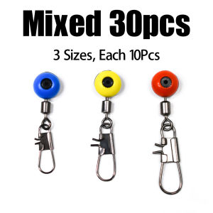 Topranc Multicolor Fishing Line Connector with Snap Float Sinker Slide Swivel for Saltwater and Freshwater