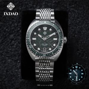 IXDAO IPOSE Mens Automatic Dive Watch NH35 Sapphire Crystal BGW9 Lume Stainless Steel 20Bar Water Resistant