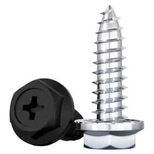 TIANZHUOJINSHU | Carbon Steel Cross Recessed Flanged Hex Self-Tapping Screw for Wood