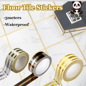 5M Self Adhesive Floor Tile Stickers Waterproof Wall Gap Sealing Tape Strip Floor Tile Beauty Seam Sticker Wall Decor
