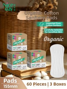 Niceday | Imported Organic Cotton Pads 60 Pieces 155mm