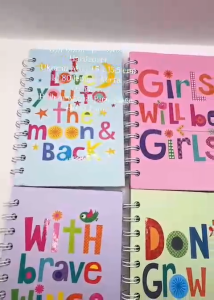 Notebook A6 Quotes 80 lembar / Notebook Ring Note Book Ring