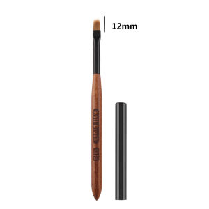 2Pcs Round Wood Handle UV Gel Polish Gradient Color  Acrylic Nail Drawing Pen Nail Ombre Brush Nail Art Painting Pen Brush