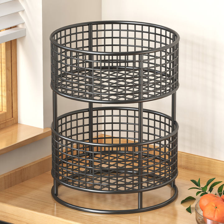 Ginger Storage Box Modern Simple Iron Garlic Onion Ginger Storage Rack Kitchen Countertop ...