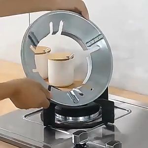 st537 ที่ครอบเตาแก๊ส ฝาครอบ ร้อนเร็ว ประหยัดแก๊ส30-50% ใช้ได้กับเตาชนิด 3/4/5ขา ปลอดภัย