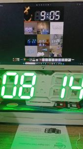 Caixing รุ่นCX-2218 นาฬิกาดิจิตอลไฟLED3มิติ นาฬิกาตกแต้งบ้าน นาฬิกาตกแต่งห้อง พร้อมสายUSB (No adapter)