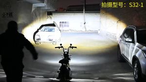 [Hồ Chí Minh còn hàng]con cú Đèn Pha LED Xe Máy Hai Màu Đèn Chiếu Chiếu Ống Kính Đèn Làm Việc Ngoài Đèn Hi/Lo Đèn LED Xe Máy Chống chói chống nước 55W