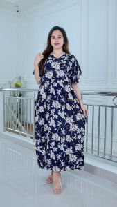 GALERI Daster Kimono Jumbo Kekinian Long Daster Rayon Motif Kekinian