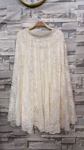 Muslimah Rok Wanita Kain Berkualitas Tinggi Baru Rok Renda Renda Yang Elegan