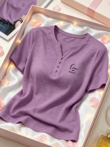 V.C.I | Slimming V-neck Short-sleeved T-shirt