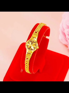 Vòng Tay Nữ Hoa Hướng Dương Mạ Vàng 24k Thanh Lịch Sang Trọng Quí Phái VTVANGDONGHO2