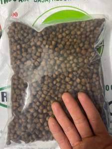 1 Kg Thức Ăn (  8.0 mm   ) Cho Cá Chép vàng Màu Cá ba đuôi Cá koi  cá Hồng Két cá tai tượng cá lóc cá trê…. Và các loại cá kiểng cần ăn thức ăn hạt nổi size lớn