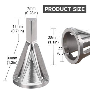 LoviRa Stainless Steel Remove Burr Tools Drill Bit Deburring External Chamfer Tool