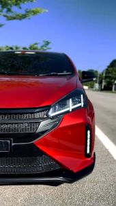Perodua Myvi 2022 FACELIFT Ready Cut Honeycomb Grill Full Set Top Bottom