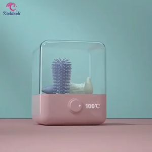 (BỀN-SẠCH) Bộ Cọ Rửa Bình Sữa Núm Ti Silicone Cao Cấp-Tay Xoay (Chính Hãng KICHILACHI)