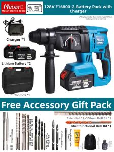 MULAN | Cordless Powerful Impact Hammer Drill Set