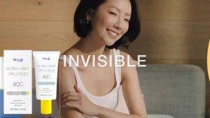 Hoygi Sunscreen Cream Sweat Resistant Brighten Skin Tone Repair Skin Barrier Ultra Light Texture Gentle Moisturizing Sunscreen