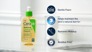【watsons official store ph】Cerave Healing Foaming Oil Cleanser 236mlSuitable for Very Dry Rough