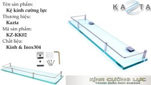 Kệ Kính Cường Lực Đa Năng Nhà Tắm Phụ Kiện Inox SUS304 - Kệ để ly bàn chải mỹ phẩm..