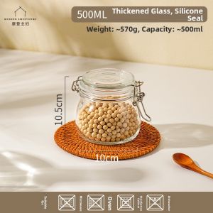 MODERN SWEETHOME | Food-Grade Airtight Glass Storage Jar
