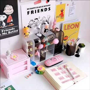 Rak Atk Meja Kantor & Pen Holder Desktop 4 Slots