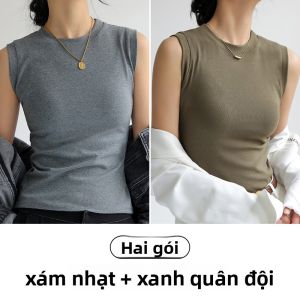 MiiOW | Áo ba lỗ không tay cổ tròn nhỏ dáng ôm cho nữ mùa hè MiiOW Cat Person Áo ba lỗ không tay vai rộng thời trang thường ngày