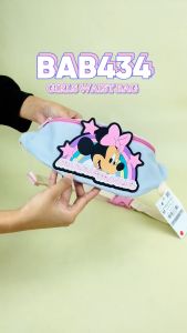 BAB434 Tas Pinggang Minnie Mouse Anak Perempuan Import Tas Slempang Waistbag Zra Mini Anak Cewek