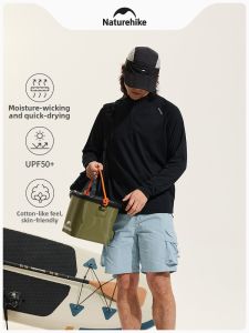 NatureHike | Sweat-wicking Outdoor Hiking Shirt Men Long Sleeve Collar Shirt Sun Protection