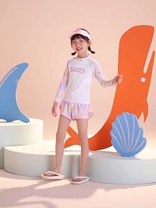 Bộ Đồ Bơi Trẻ Em YLIKE Bộ Bơi Dài Tay Cho Bé Đồ Bơi Bé Gái Đồ Bơi Cho Bé Gái Đồ Bơi Dài Tay Cho Bé Bộ Lá Cọ