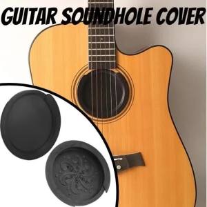 Guitar Sound Hole Cover - Soft Rubber Sound Hole Cover Which Can Reduce Echoes and Noises in the Original Acoustic Guitar.