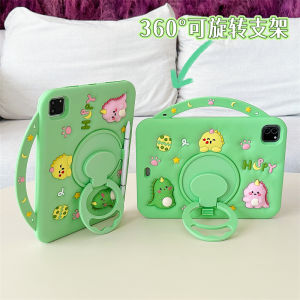 Cute Cartoon Dinosaur Tablet Case For iPad 10.9 10th 11th 10.2 987th 9.7 56th Gen/Mini1234567th/ Air 1st2nd3rd45th Gen/Pro 11-in 1st2nd3rd4th Gen /Pro 10.5 9.7-in Soft Silicone Shockproof Kids Tablet Case