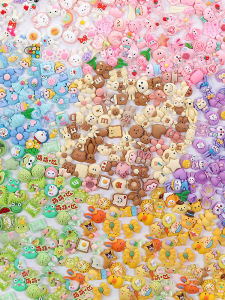 Kem Nhựa DIY Phụ Kiện Trang Sức Nhựa Phụ Kiện Điện Thoại Di Động Móc Cài Tóc Hoạt Hình Cho Trẻ Em Phần Cứng Trang Trí