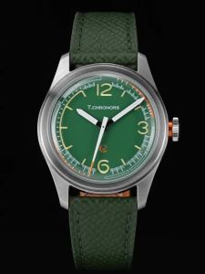 SEAKOSS T.Choronors 5Bar Super Luminous 38.5MM Mechanical Watch for Men Rsz1 Manual Winding High Arch Mineral Glass Wristwatch