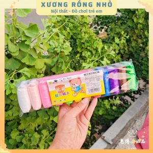 Đất sét nhật tự khô an toàn 12 màu cao cấp Softclay nặn hình làm Butter slime kèm bộ cây tạo hình loại 1 hàng đẹp