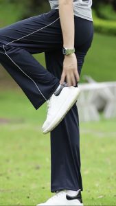 Ice Silk Straight Leg School Uniform Pants Thin Summer Model for Junior And High School Students Men And Women Sports Leisure Clothing