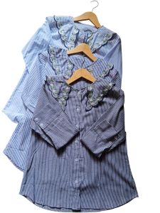 Kemeja Wanita Salur kombinasi bordir kerah// Blouse wanita kekinian // Kemeja Wanita muslim // Blouse hits// Baju kerja