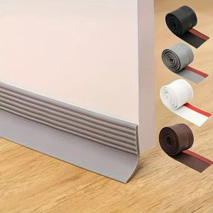 1/3/5 Rolls Height Flexible Door Holding Strip Soft PVC Under Door Gasket 1M Adhesive Tape Dustproof Windproof Stripping