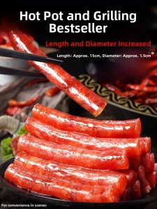 Mini Sichuan Duck Sausage 500g BBQ Hotpot Flavor Vacuum Packaged Meat Dry Goods Mini Sweet Sausage Cured Sausage for Commercial Use