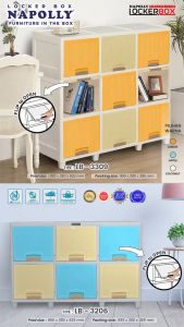 LEMARI PLASTIK NAPOLLY LOCKER BOX TRIPLE FLIP SUSUN 2 / MEJA TV PLASTIK SERBAGUNA Garansi Penjual Napolly - Lazada