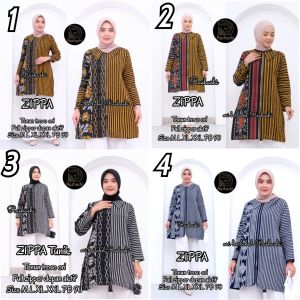 ZIPPA TUNIK RESLETING DEPAN TERMURAH# TUNIK TENUN TROSO PREMIUM resleting Depan Tunik Kerja Etnik Jepara Sumbawa Atasan tunik terbaru motif etnik kekinian