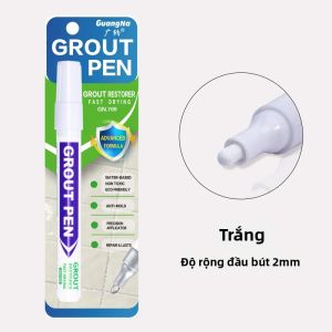 Bộ Bút Đánh Dấu Gạch 8 Màu Chống Thấm Dụng Cụ Viết Mạch Vữa Sửa Chữa Khe Gạch Sàn Nhà Tắm Màu Trắng Đen Xám Bút Đa Năng