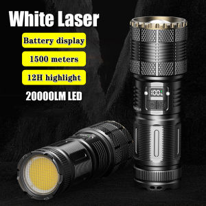 lightoo X5 High Power Flashlight Spotlights 1000W 350 Lumens Aluminum Shock Resistant Self Defense Power Bank Hard Light Rechargeable Adjustable Zoom Waterproof for Brownout Emergency Camping Outdoor Sports Hiking